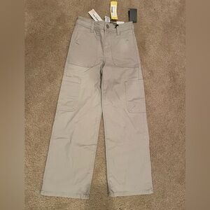 Celebrity Pink Beige Pants with Patch & Side Pockets